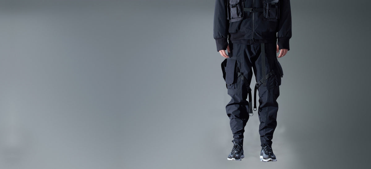 Black Tactical Techwear Pants | CYBER TECHWEAR®