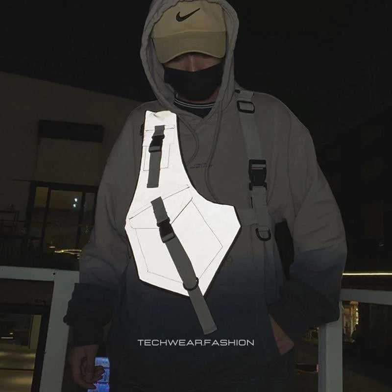 Techwear Reflective Chest Bag