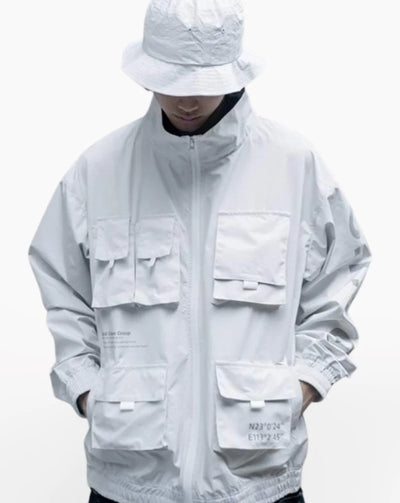 White Techwear Jacket