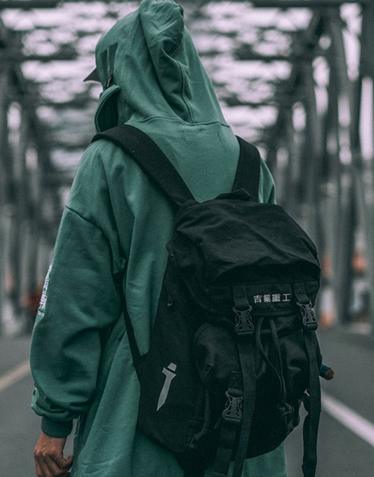 Black Techwear Backpack