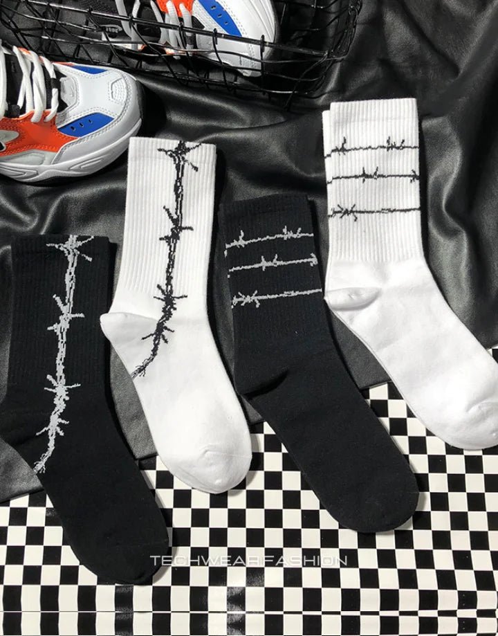 Barbed Wire Socks