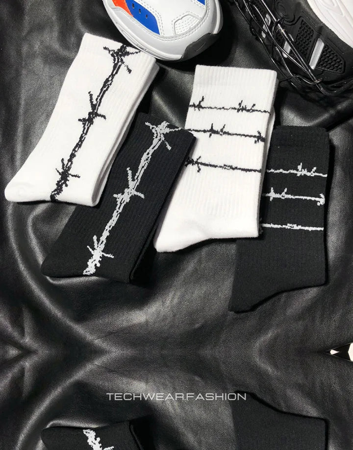 Barbed Wire Socks