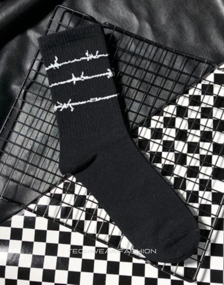 Barbed Wire Socks