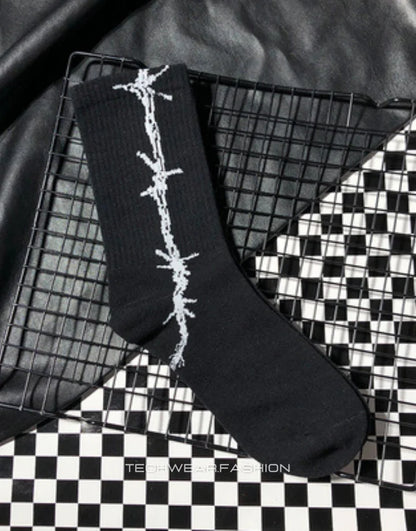 Barbed Wire Socks