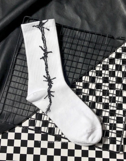 Barbed Wire Socks