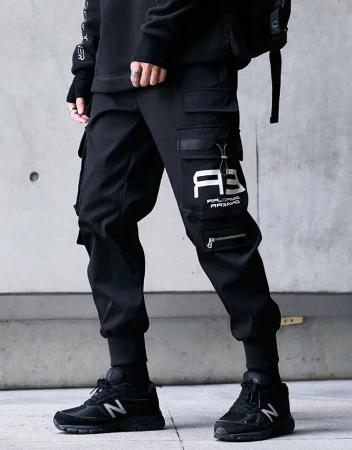 Black Cargo Pants Streetwear