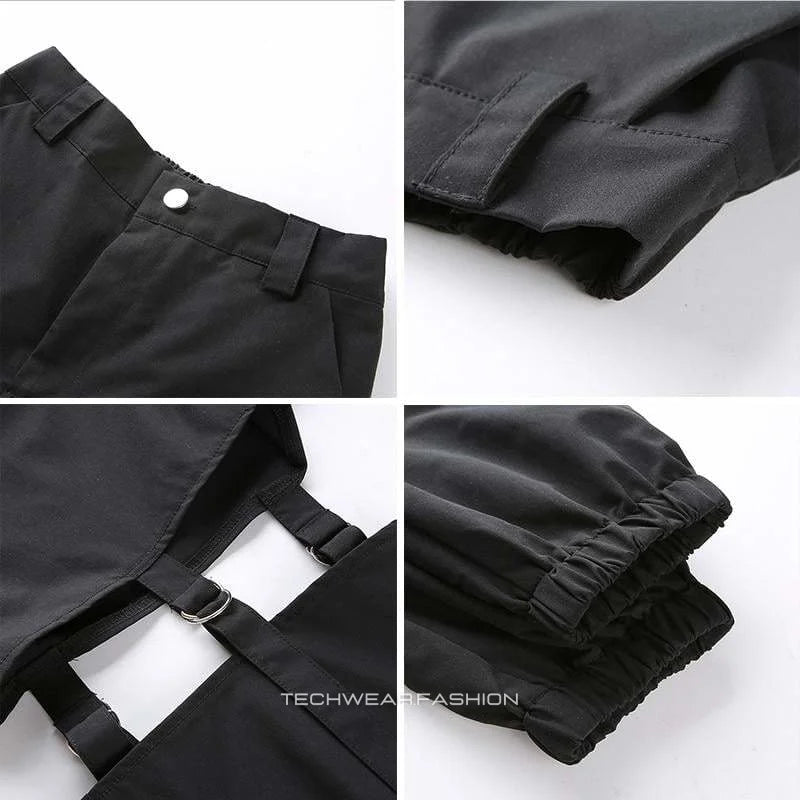 Black cargo pants women’s high-waisted