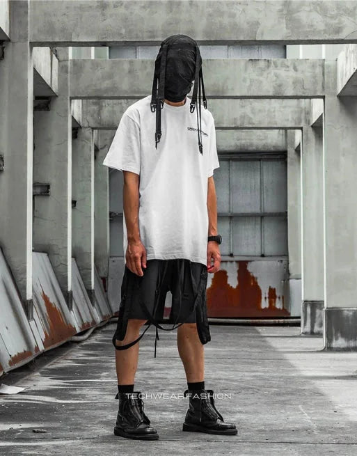 Oversized Techwear Graphic Shirt