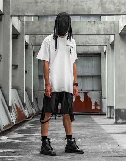 Oversized Techwear Graphic Shirt