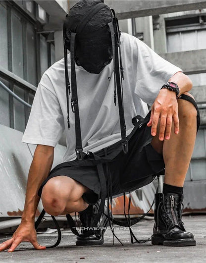 Oversized Techwear Graphic Shirt