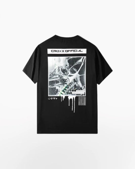 Oversized Techwear Graphic Shirt