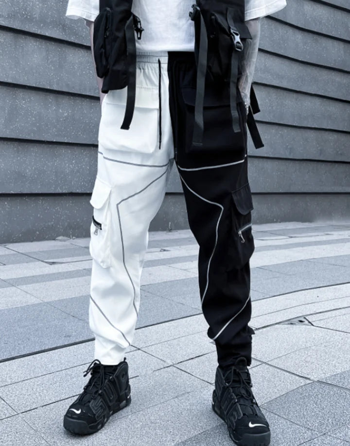 Streetwear Black and White Pants