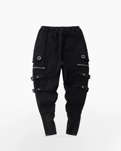 Tapered cargo pants techwear