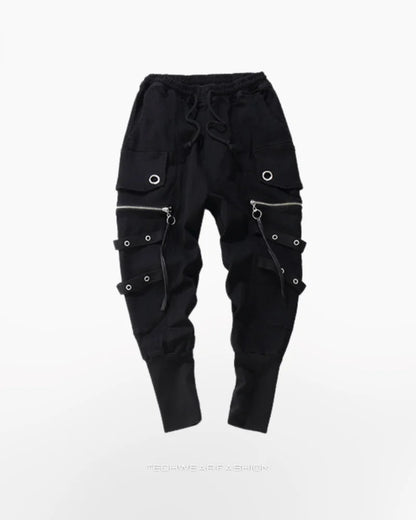 Tapered cargo pants techwear