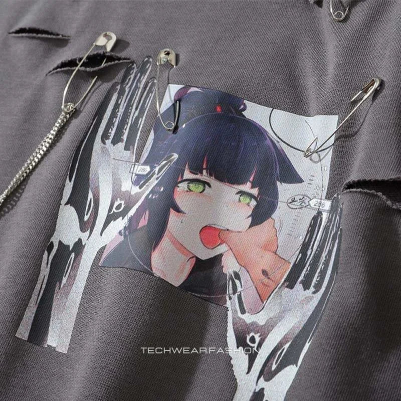 Techwear Ahegao Sweatshirt