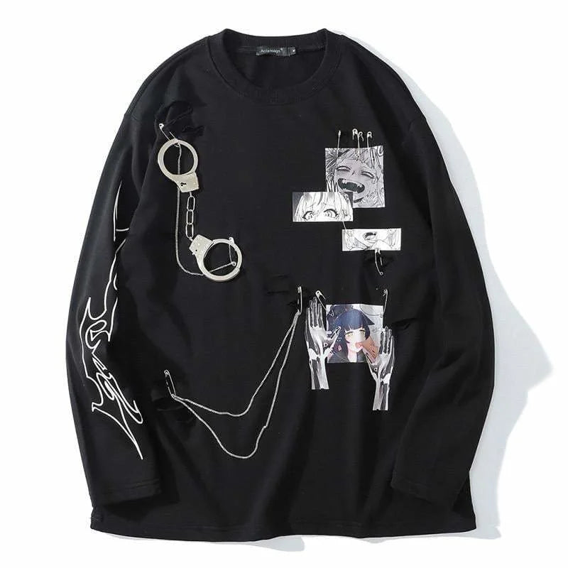 Techwear Ahegao Sweatshirt