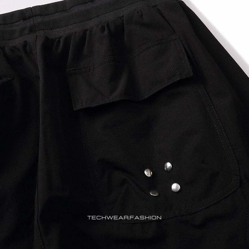 Techwear Black baggy joggers