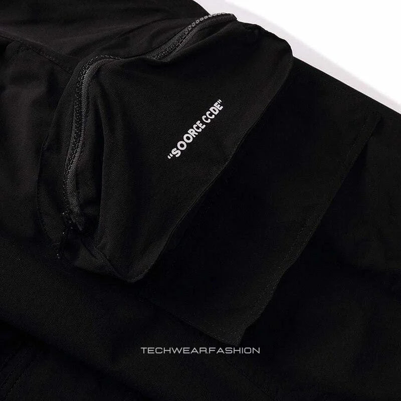 Techwear Black baggy joggers