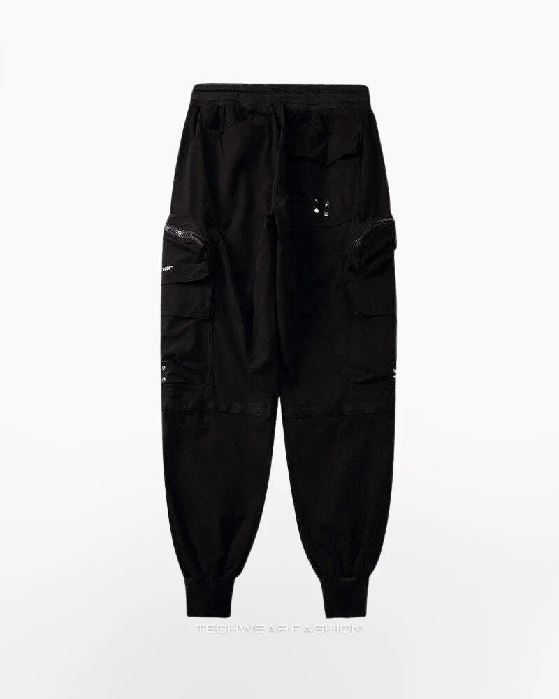 Techwear Black baggy joggers