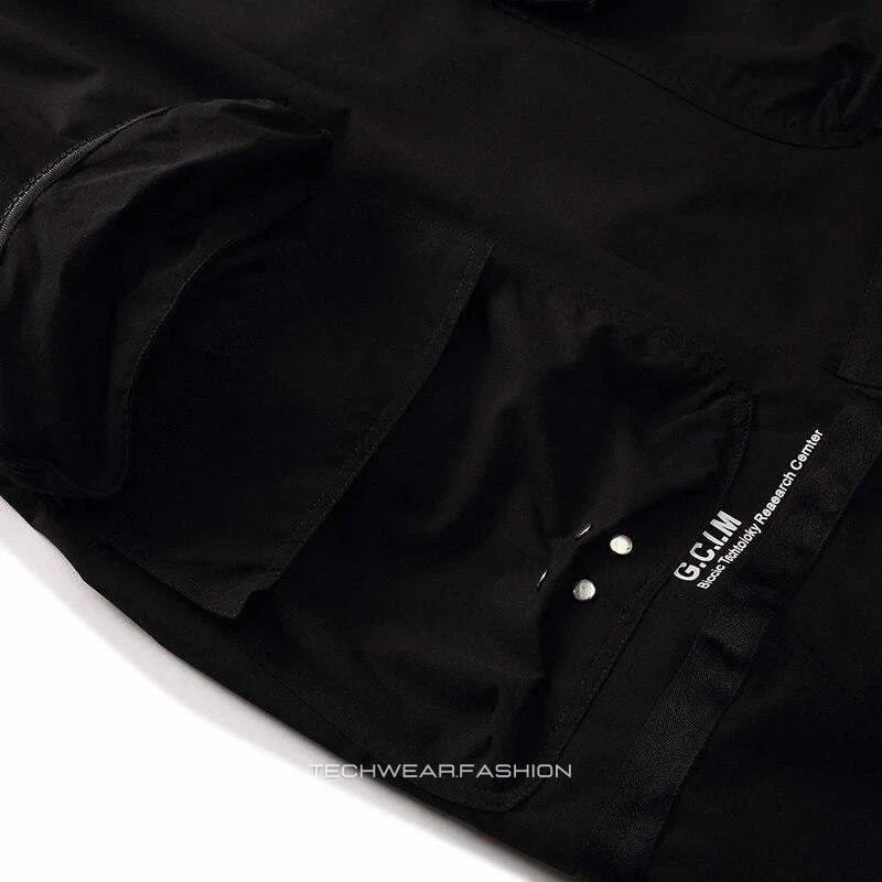 Techwear Black baggy joggers