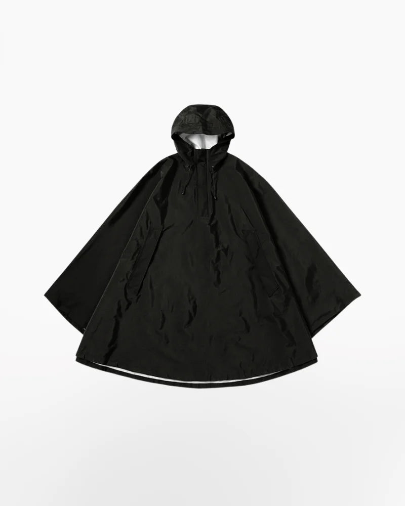 Techwear Black cape jacket