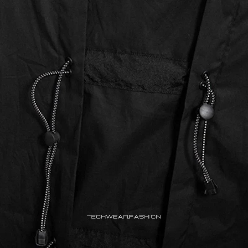 Techwear Black cargo shirt