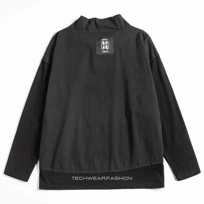 Techwear Black Japanese Hoodie