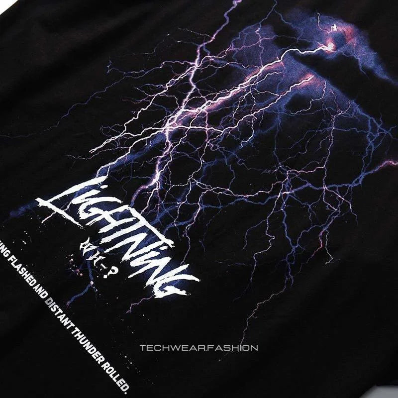 Techwear Black Lightning Shirt