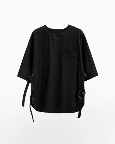 Techwear Black Oversized Shirt