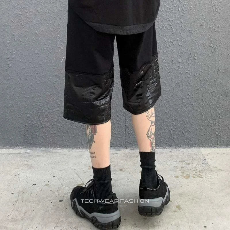 Techwear Black Shorts Streetwear