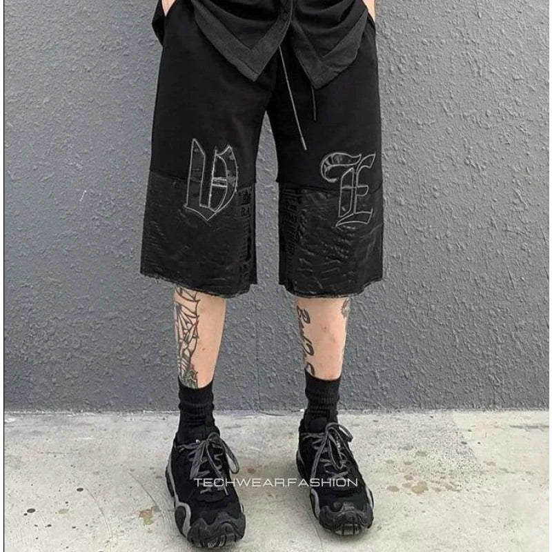 Techwear Black Shorts Streetwear