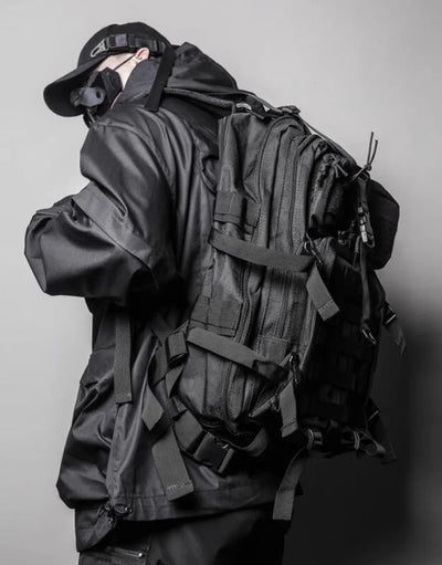 Techwear Black Tactical Backpack