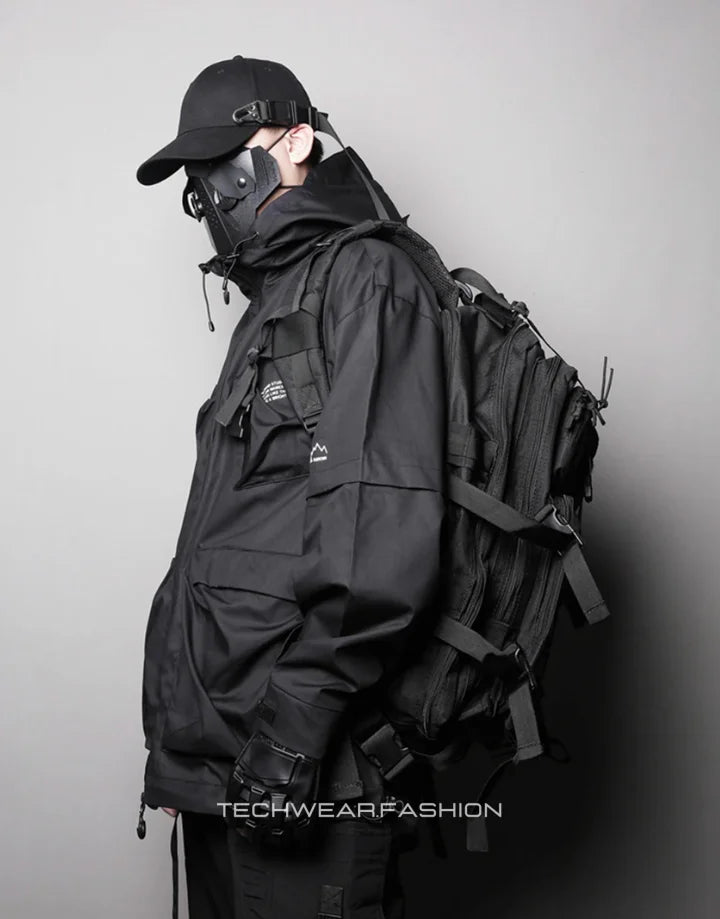 Techwear Black Tactical Backpack