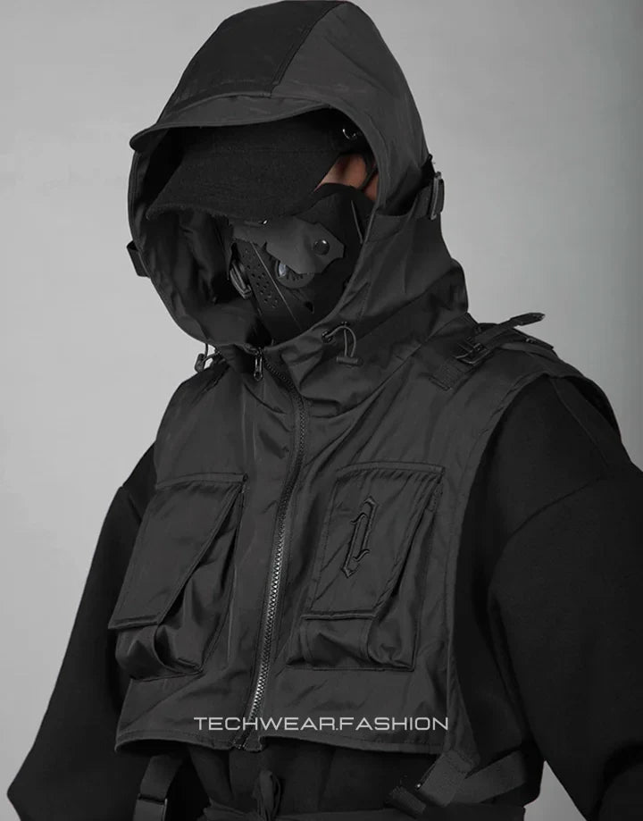 Techwear Black Tactical Hoodie