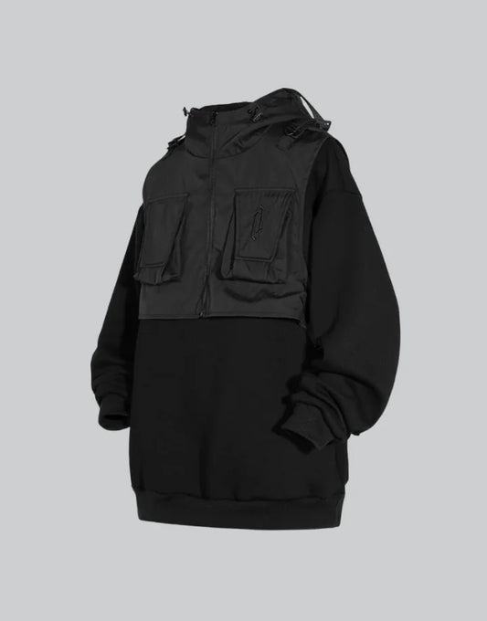 Techwear Black Tactical Hoodie