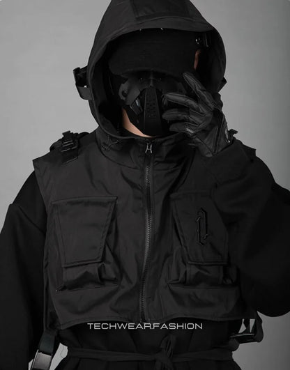 Techwear Black Tactical Hoodie