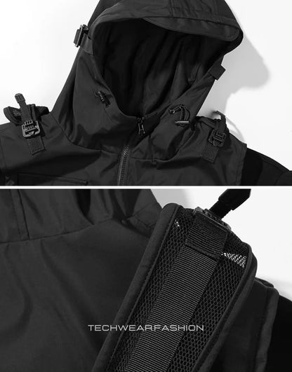 Techwear Black Tactical Hoodie