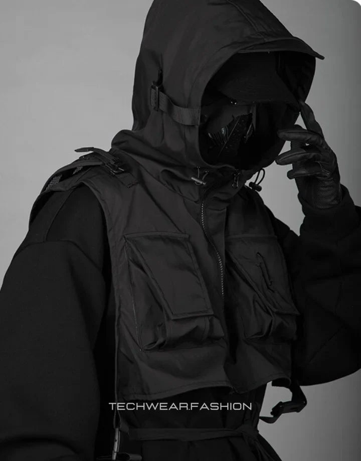 Techwear Black Tactical Hoodie