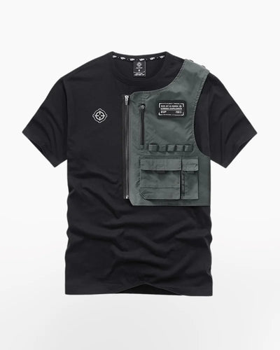 Techwear black tactical shirt