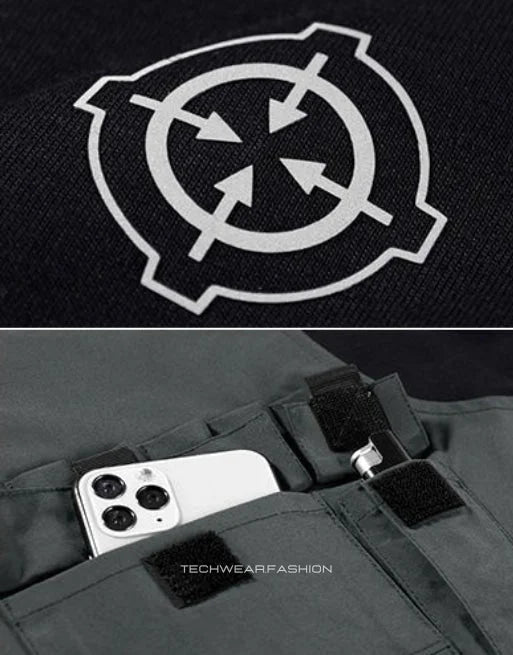 Techwear black tactical shirt