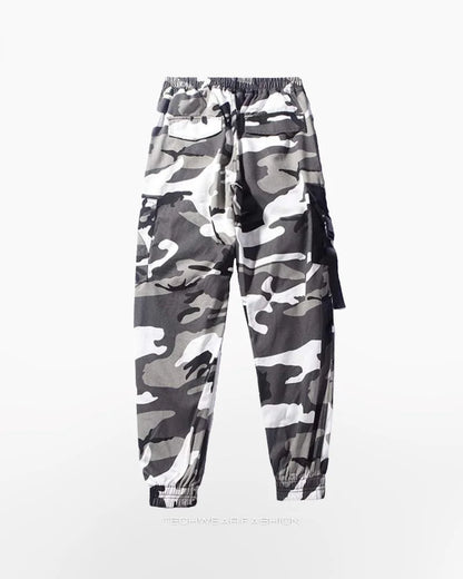 Techwear Camo Cargo Joggers Men