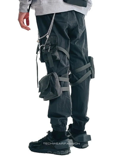 Techwear cargo 3D pockets pants