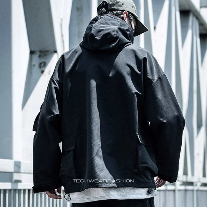 Techwear Cargo Utility Jacket