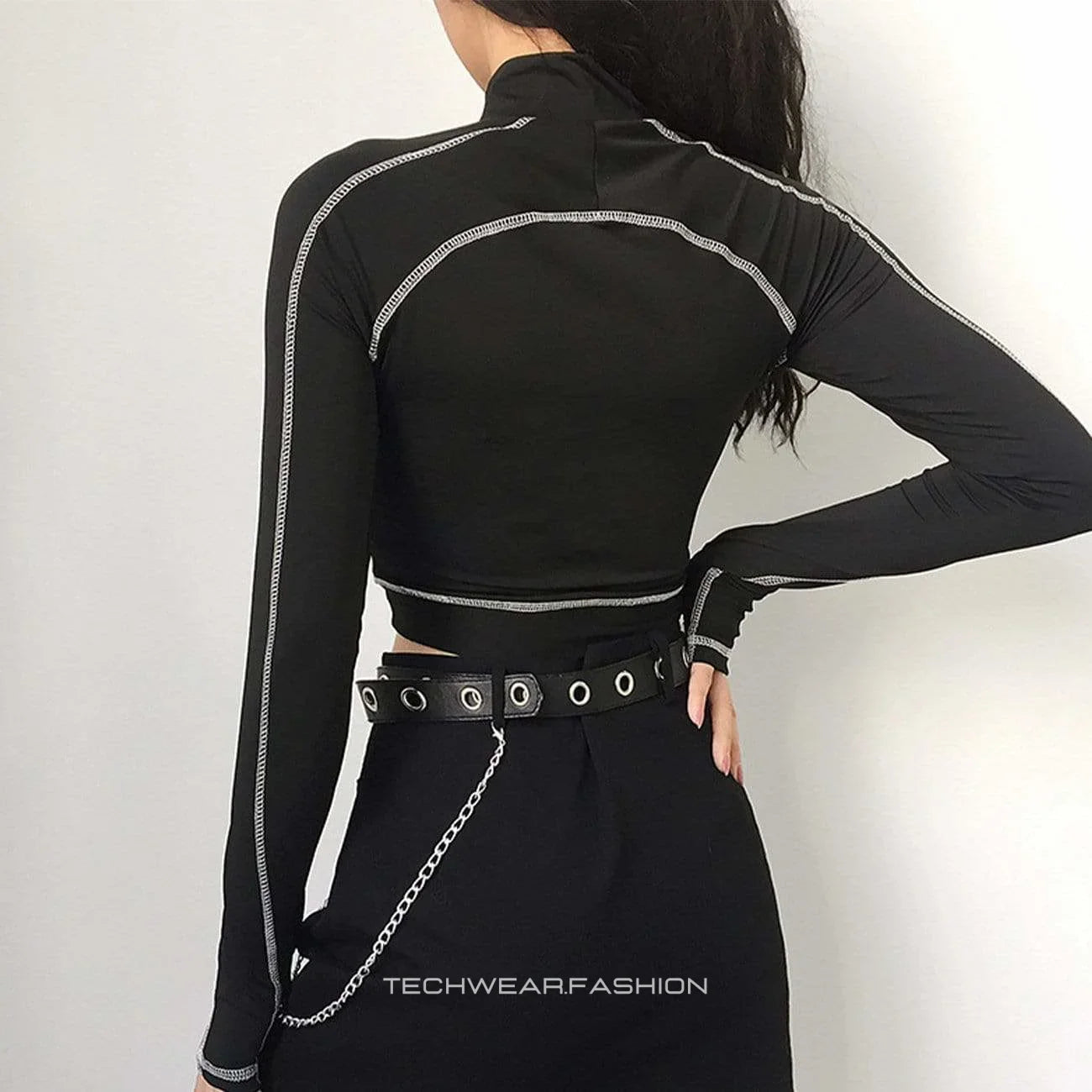 Techwear crop top