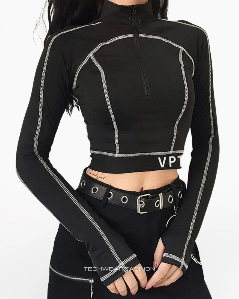 Techwear crop top