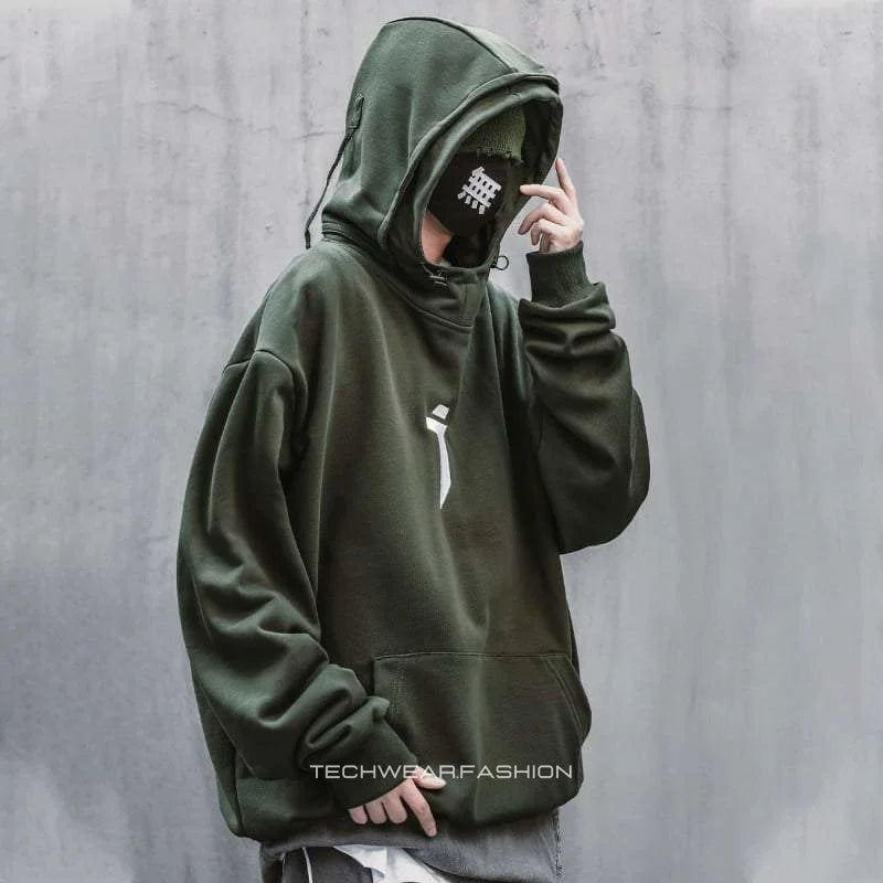 Techwear Double Hood Hoodie