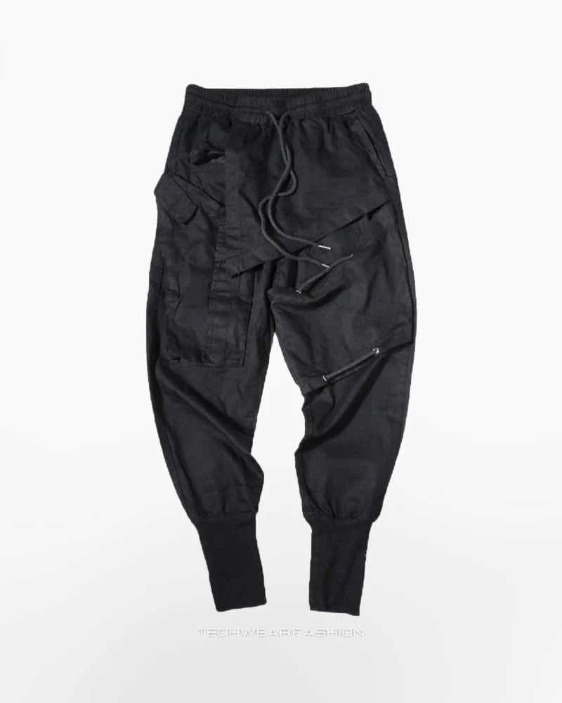 Techwear Drawstring cargo joggers