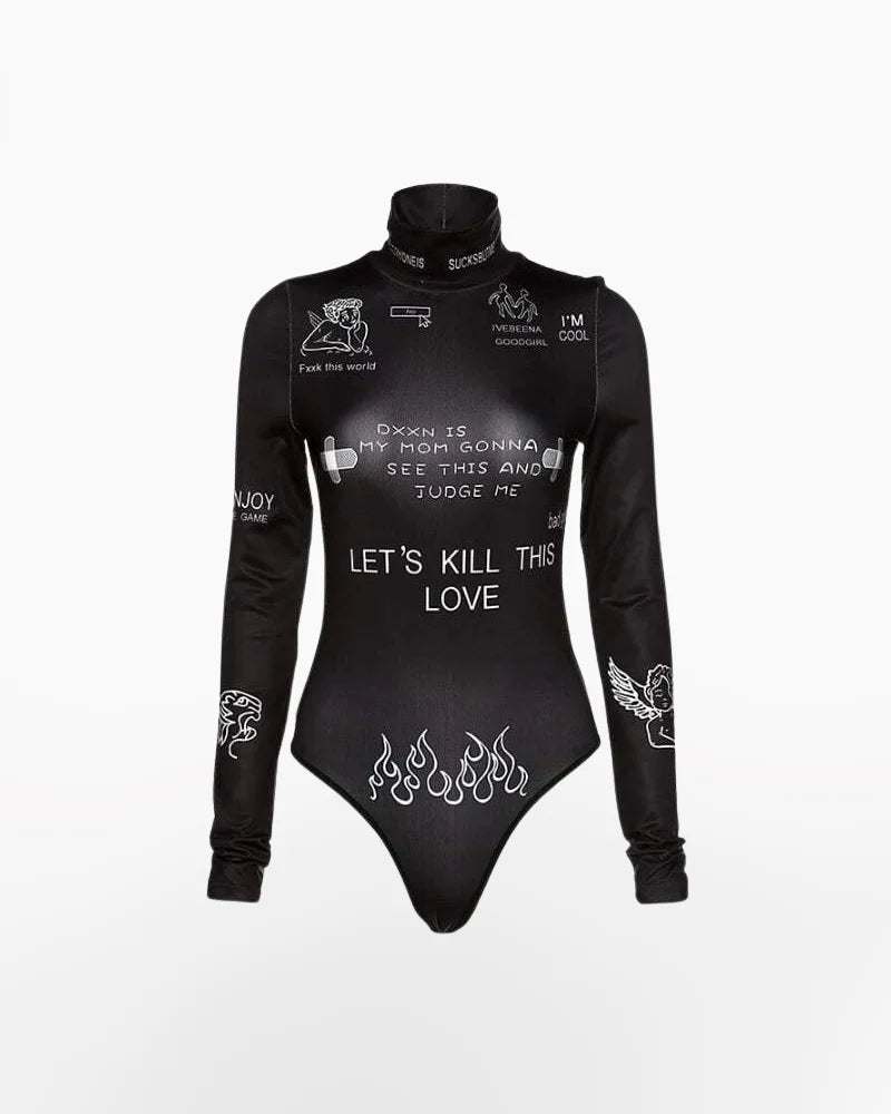 Techwear Goth Bodysuit