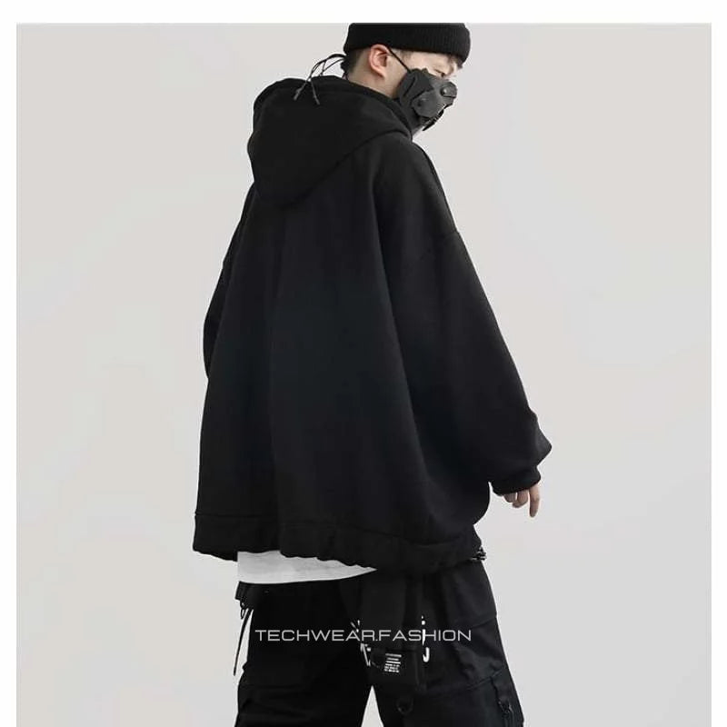 Techwear Japanese Zip-up Hoodie