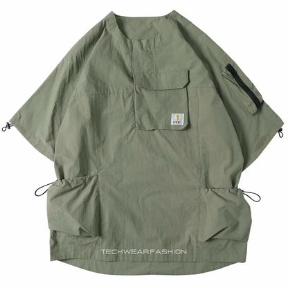 Khaki cargo shirt